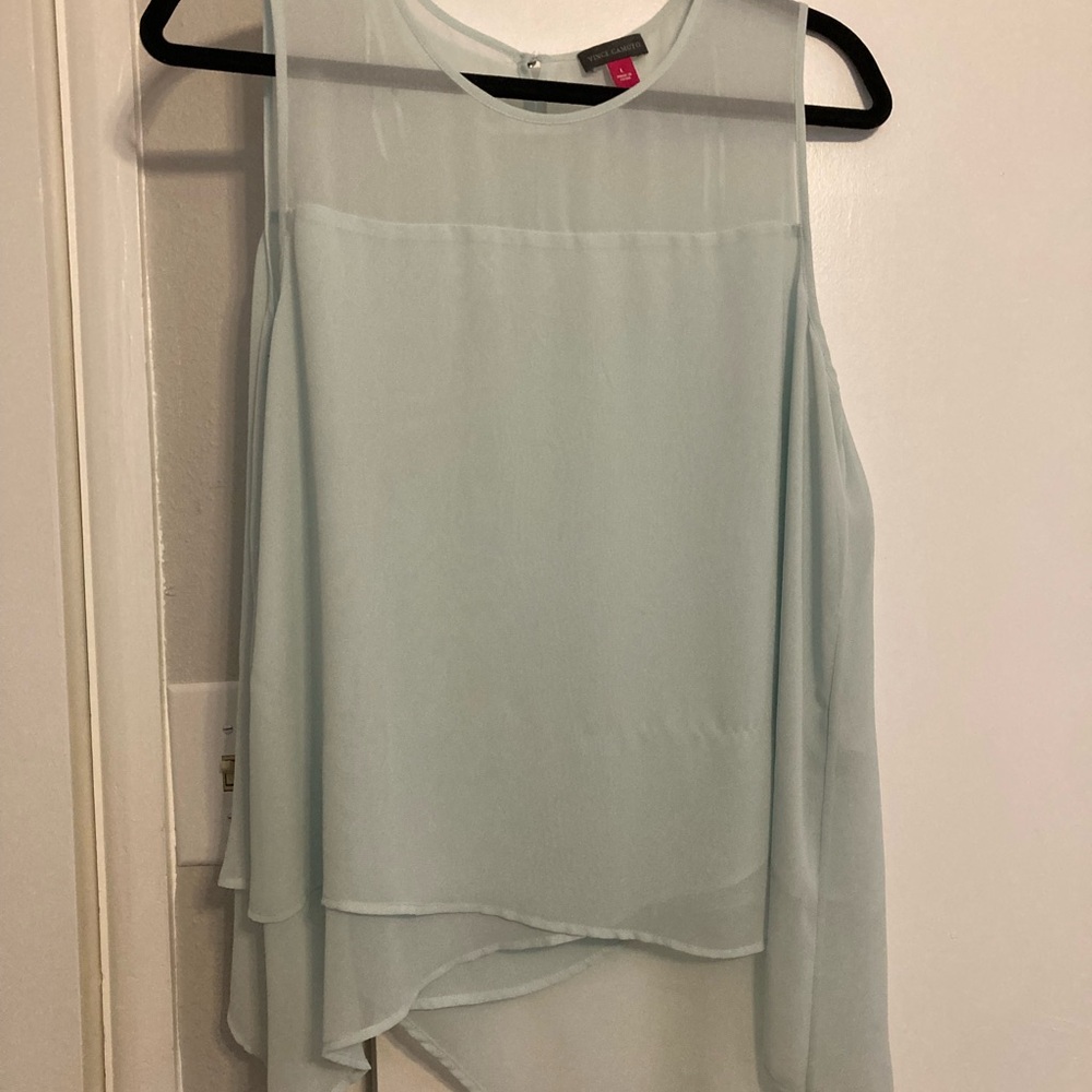 Vince Camuto Elegant Light Blue Women's Top